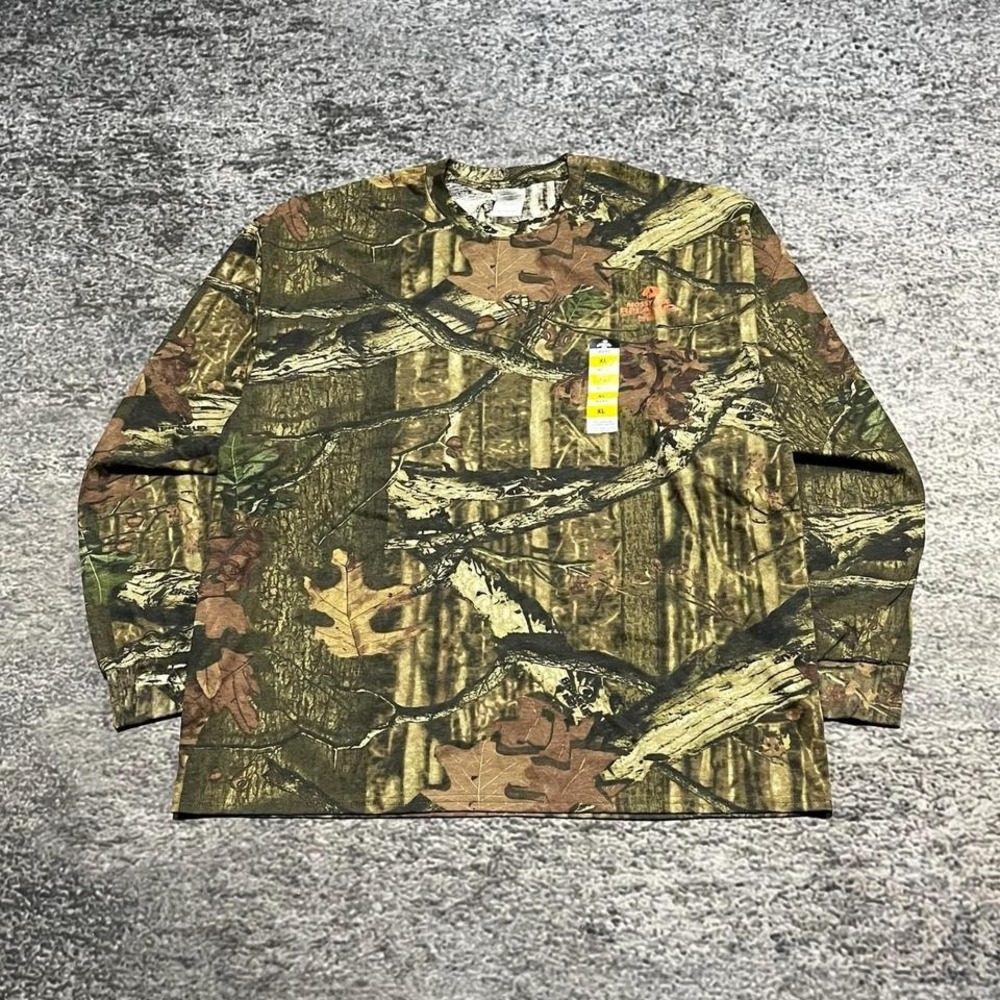 Mossy Oak Break Up Camo‎ Shirt Longsleeve Mens XL Hunting Camouflage Outdoor